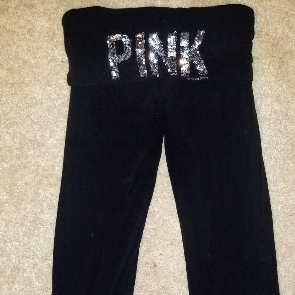 Rare VS Pink S Yoga Pant Sequin